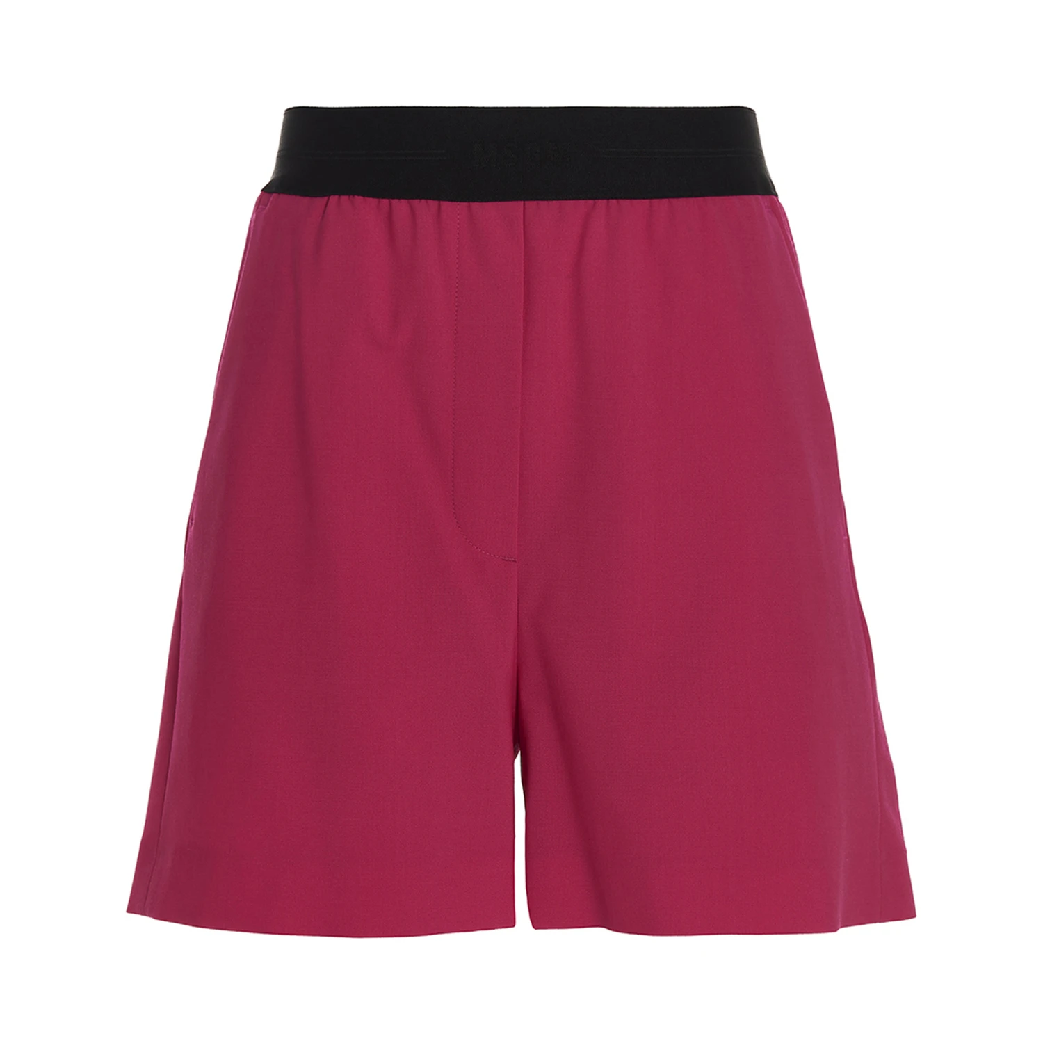 Fuchsia Virgin Wool Bermuda Shorts