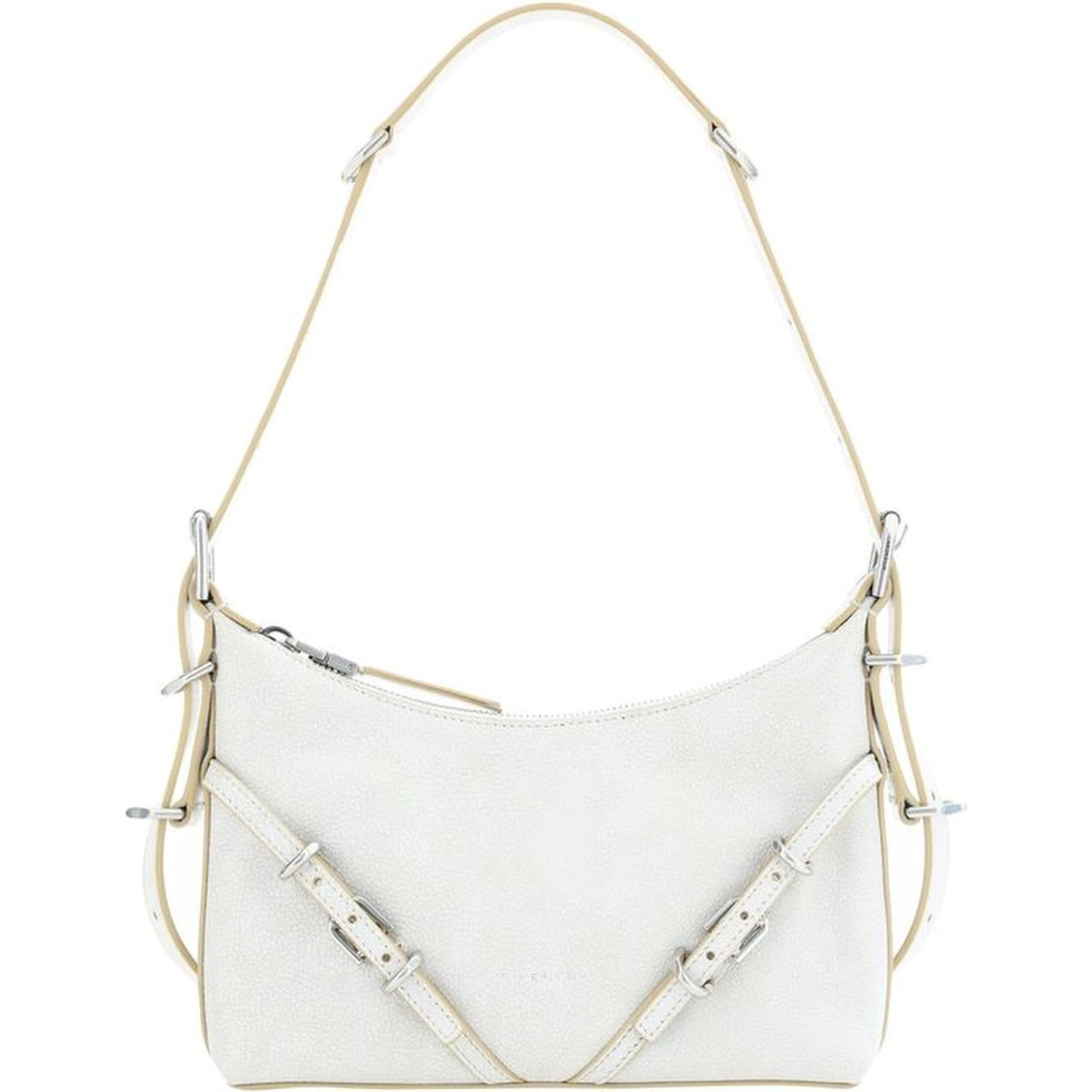 White Leather Shoulder Bag