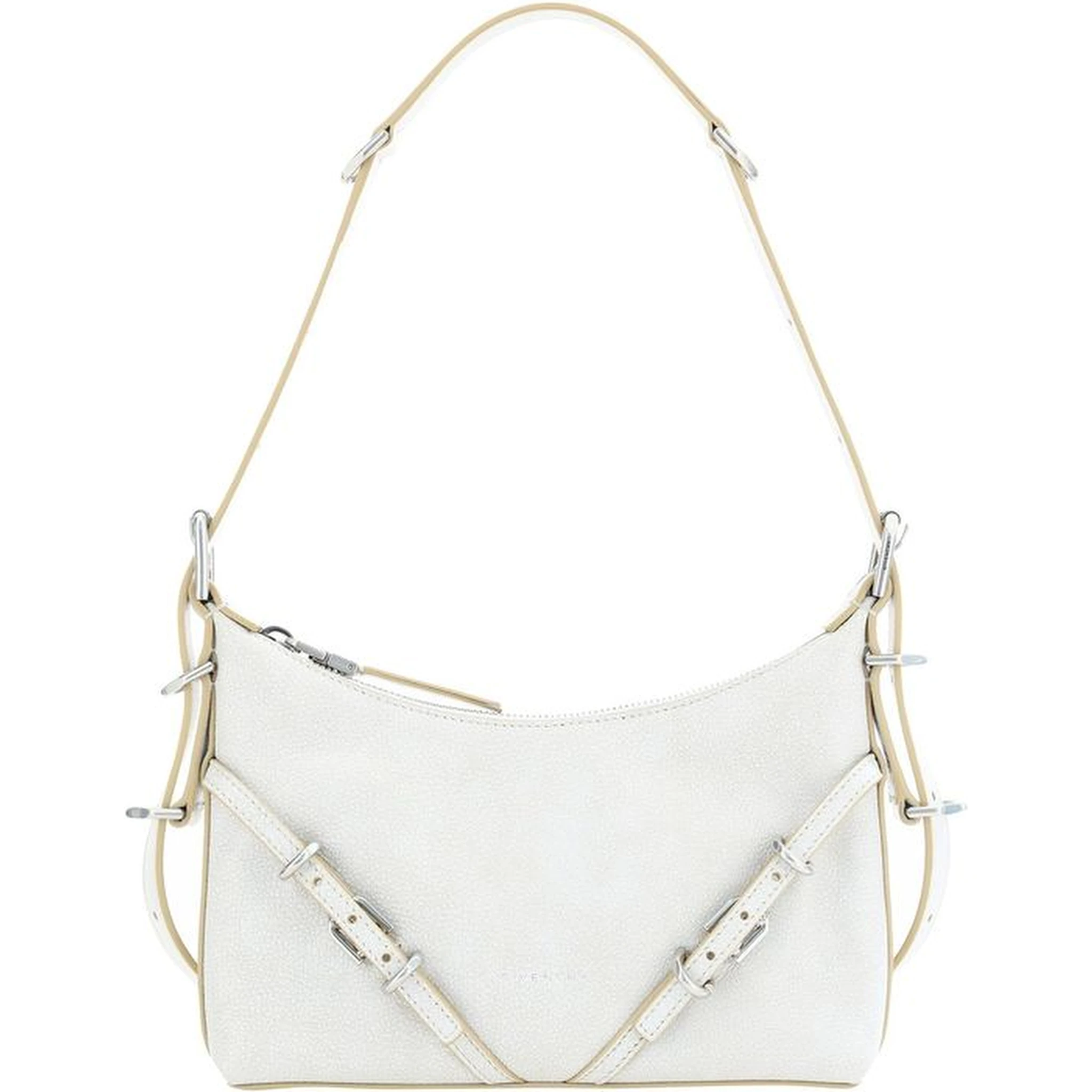 White Leather Shoulder Bag