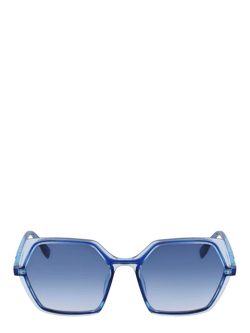 Blue Injected Sunglasses
