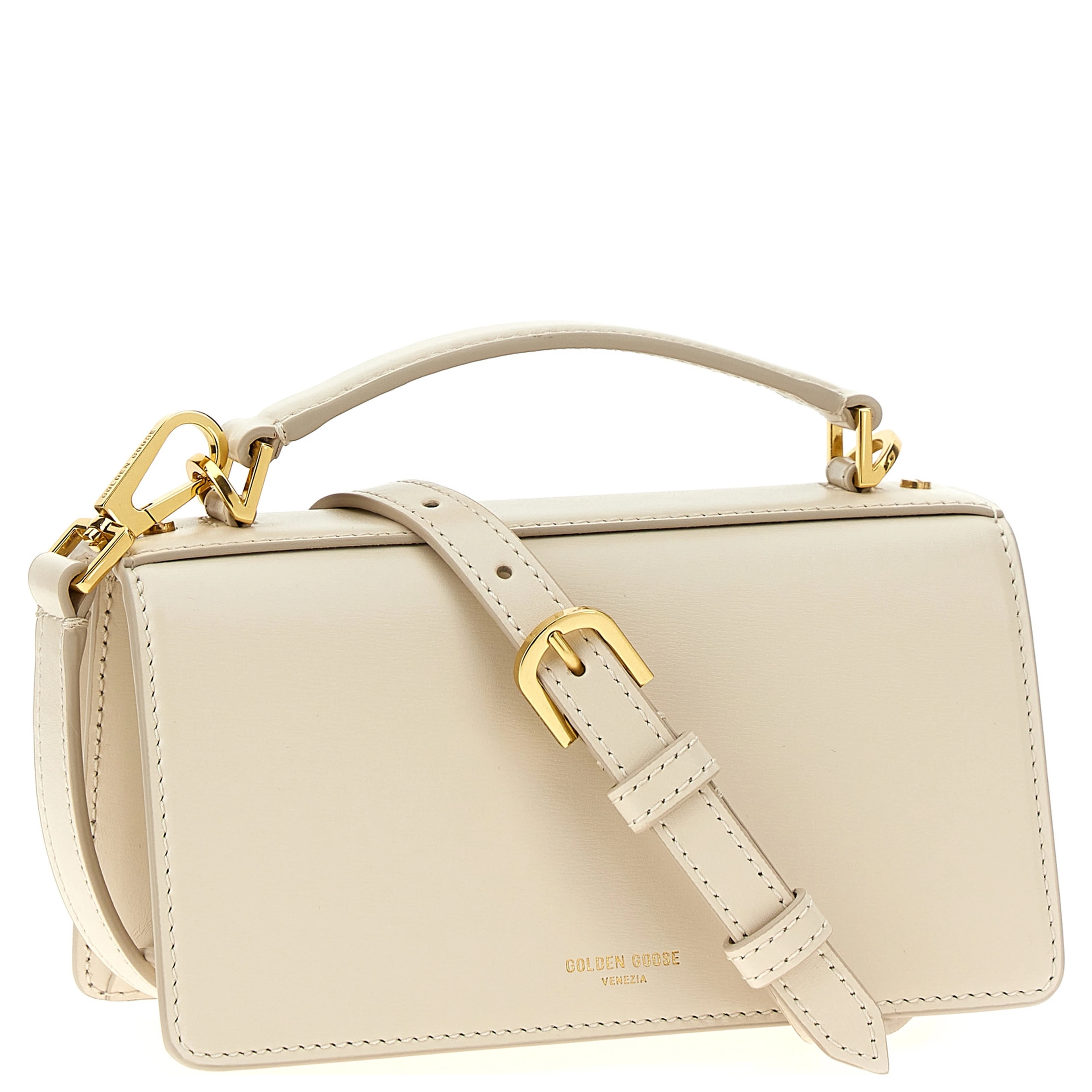 White Cowhide Handbag