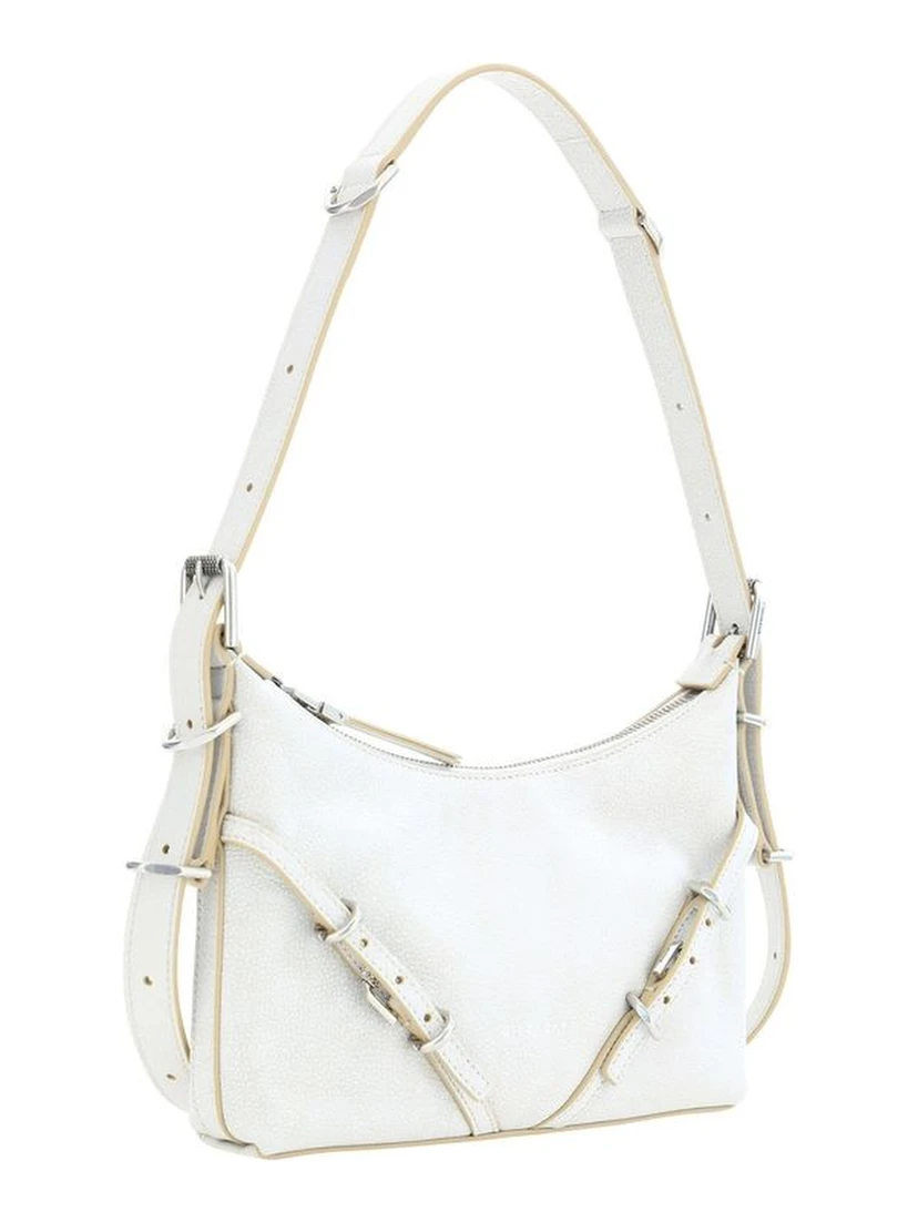 White Leather Shoulder Bag