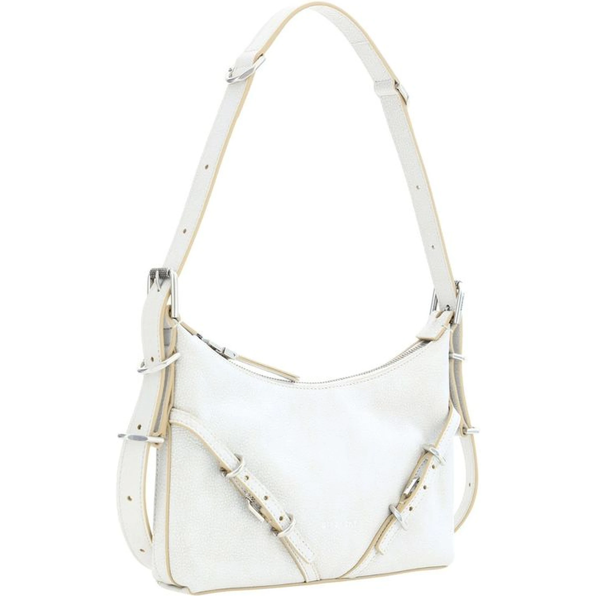 White Leather Shoulder Bag