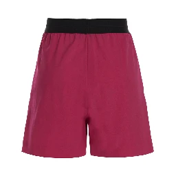 Fuchsia Virgin Wool Bermuda Shorts
