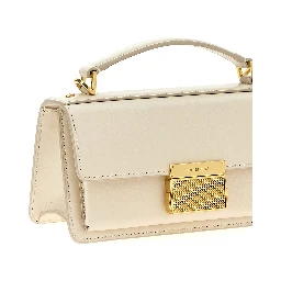 White Cowhide Handbag