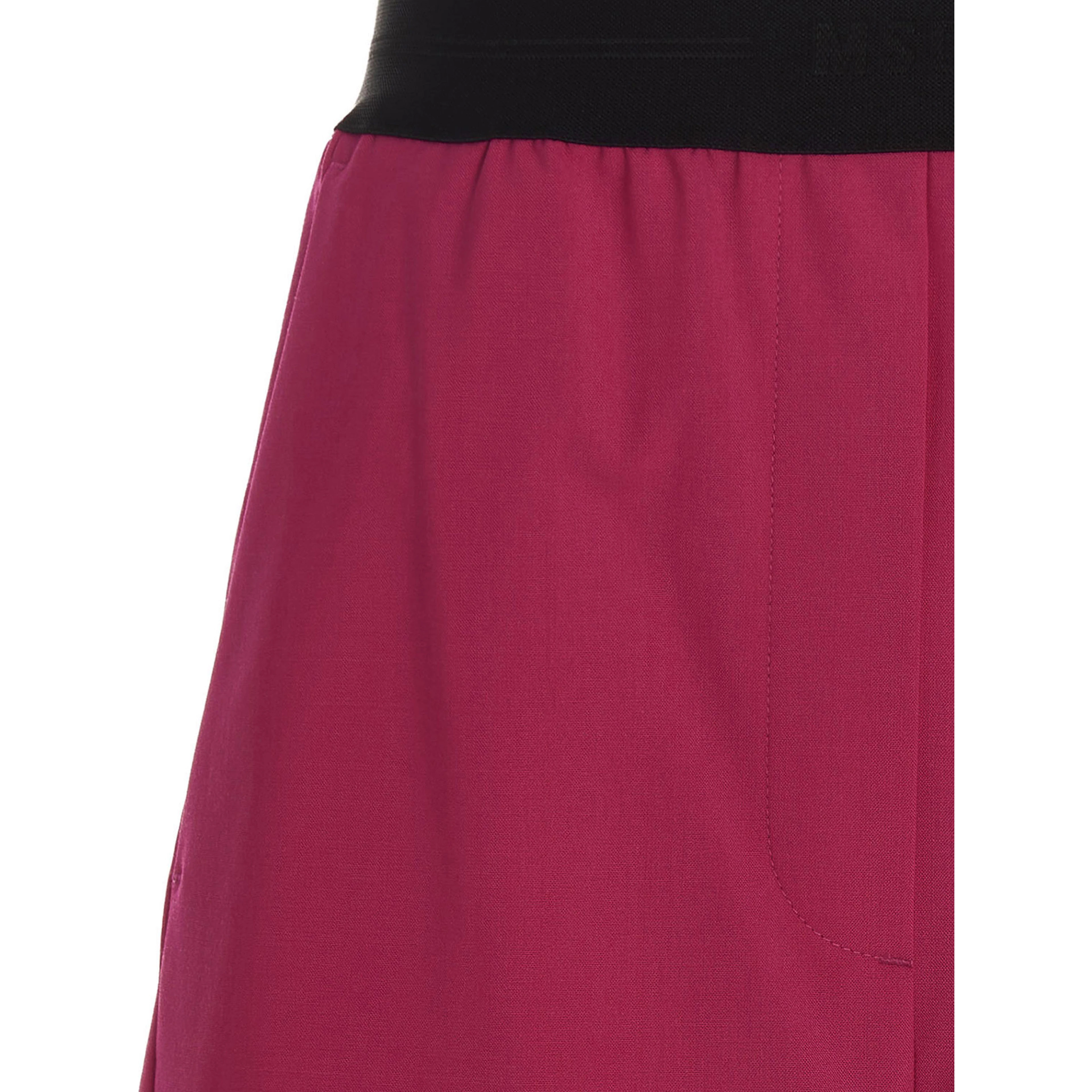 Fuchsia Virgin Wool Bermuda Shorts