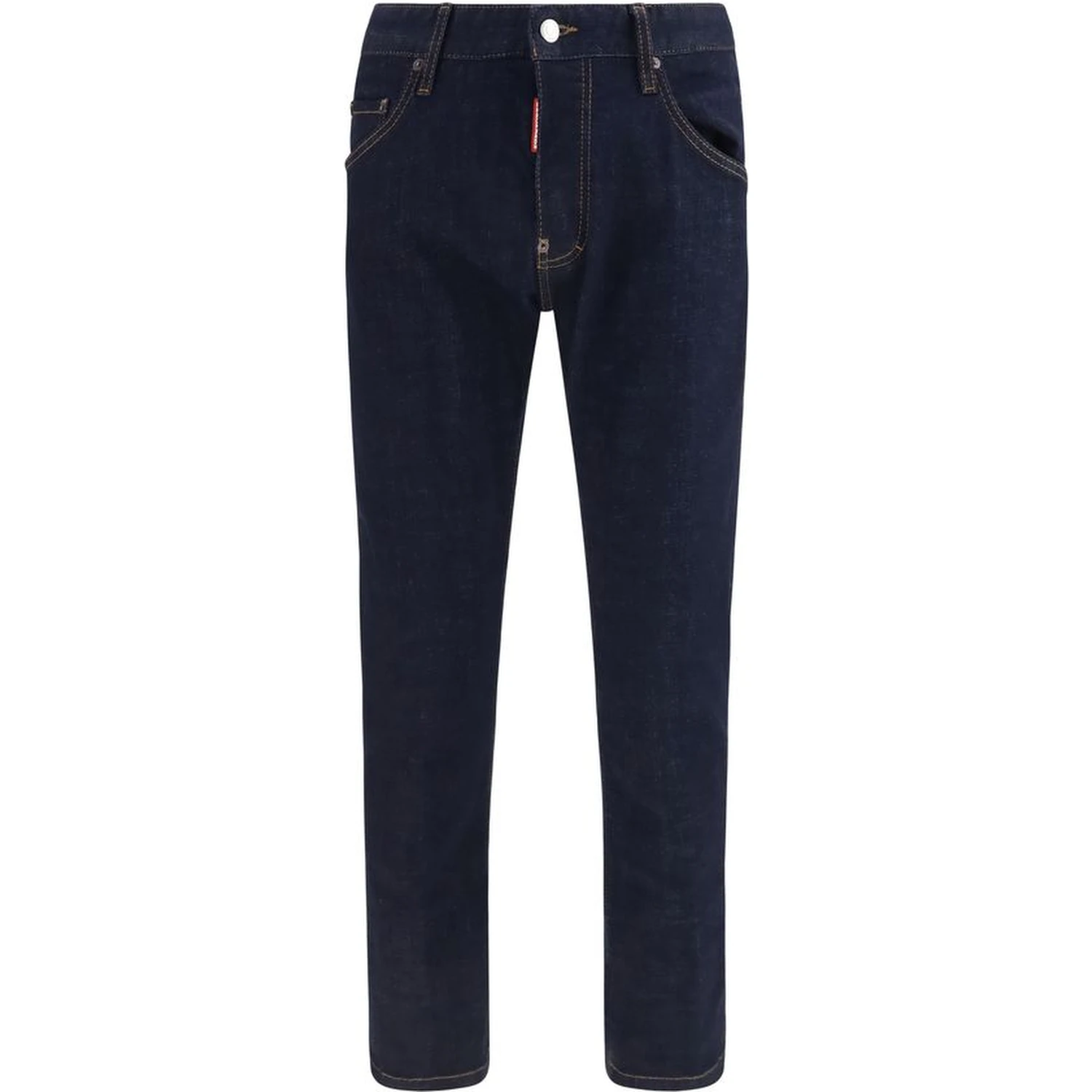 Blue Cotton Slim Fit Jeans