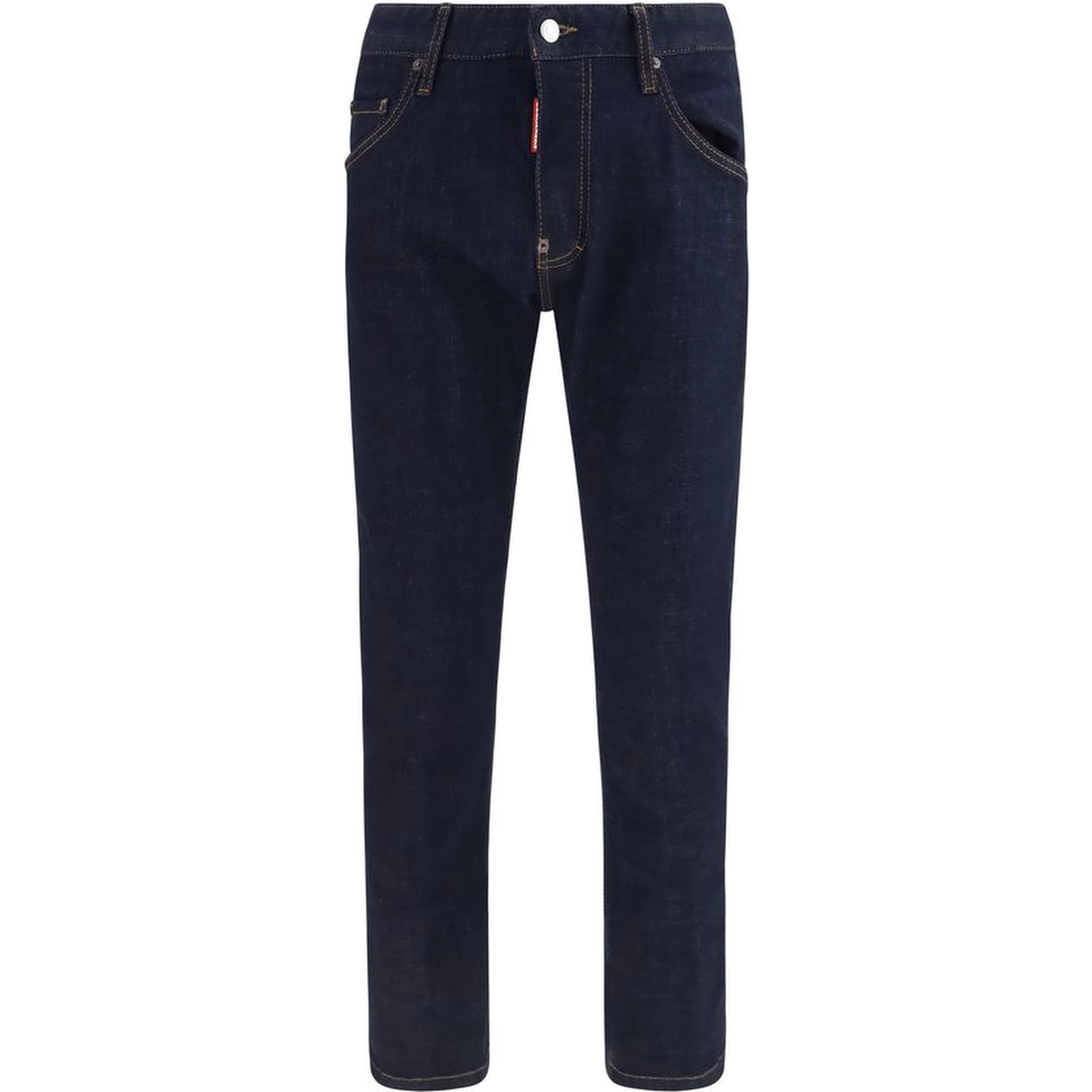 Blue Cotton Slim Fit Jeans