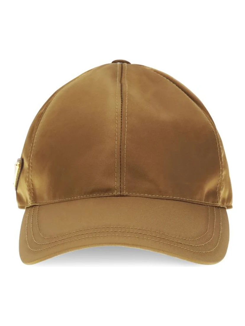 Beige Polyamide Cap (Baseball Hat)