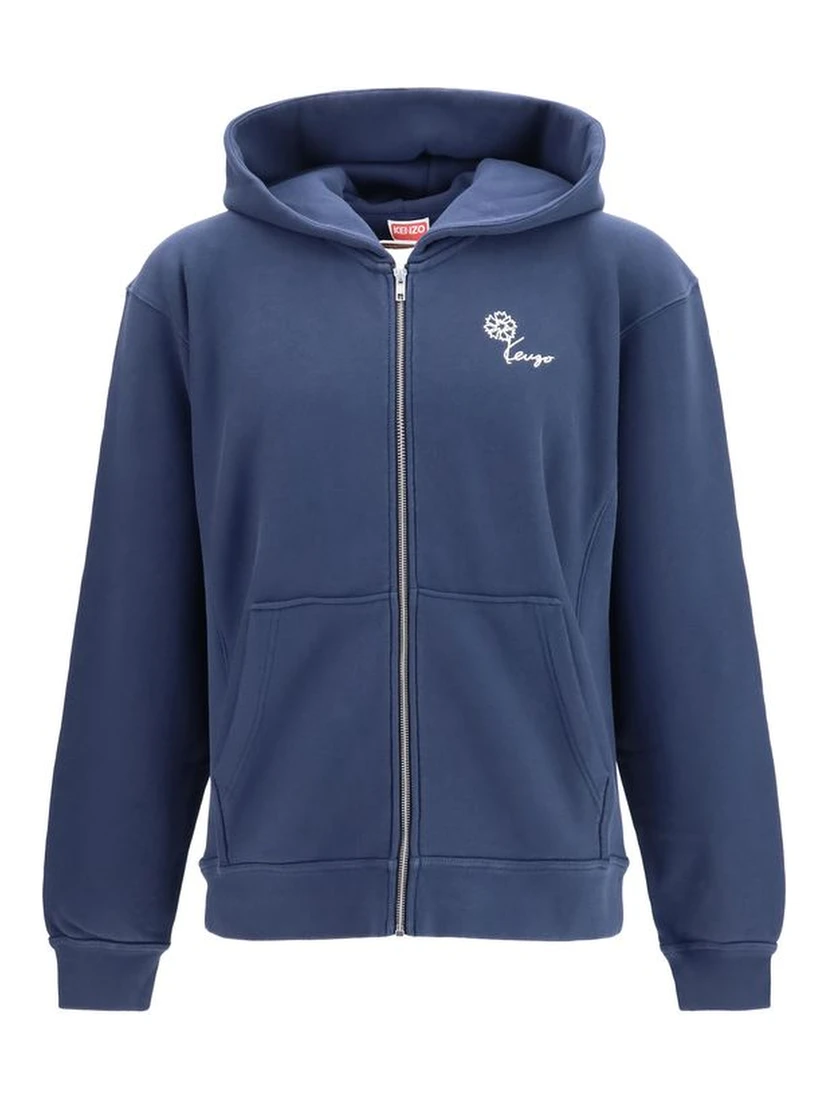 Blue Cotton Sweatshirt