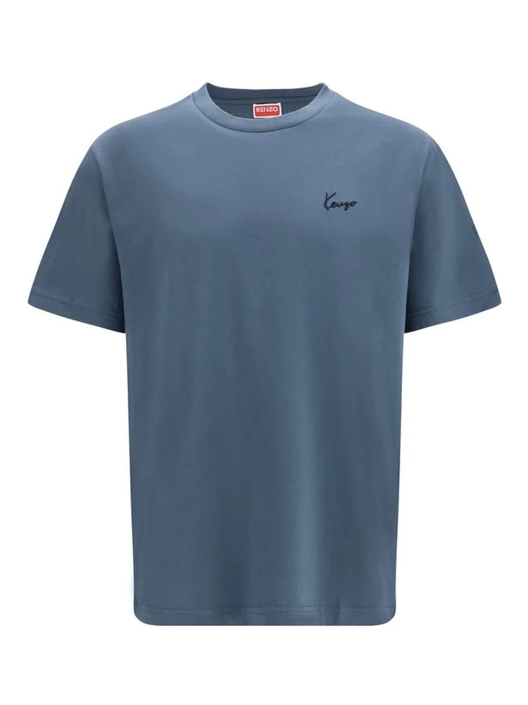 Blue Cotton T-Shirt