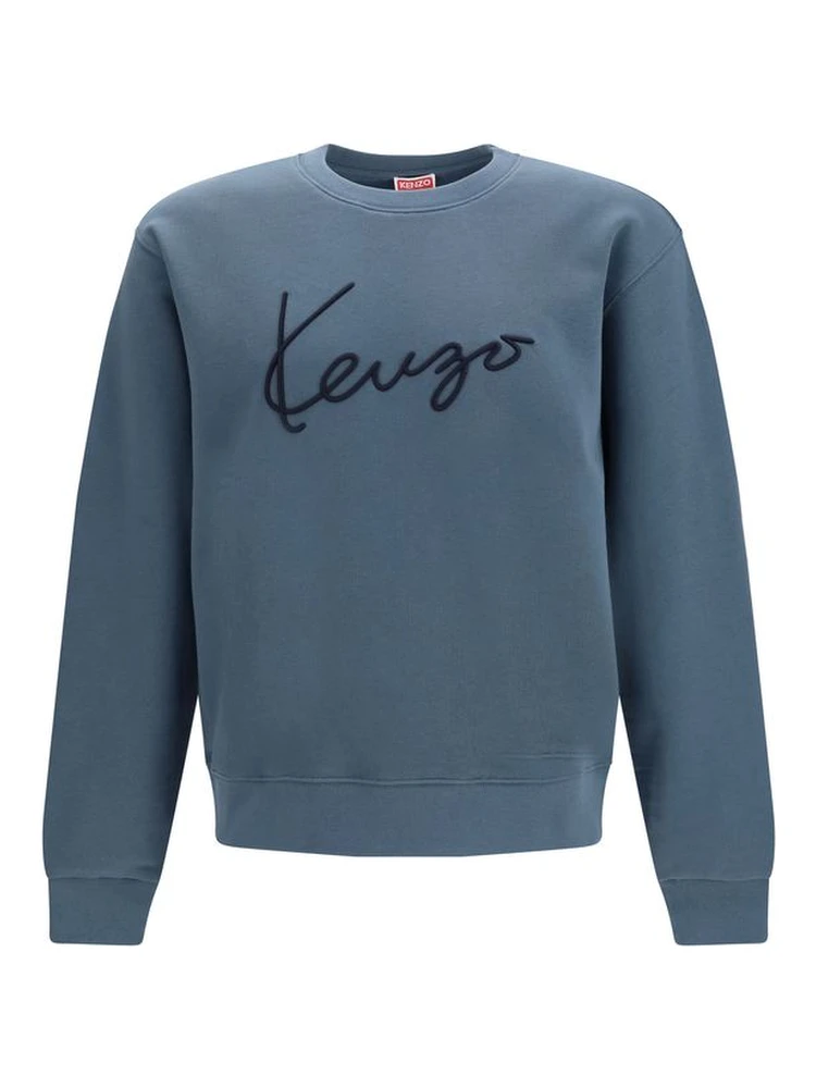 Blue Cotton Sweatshirt