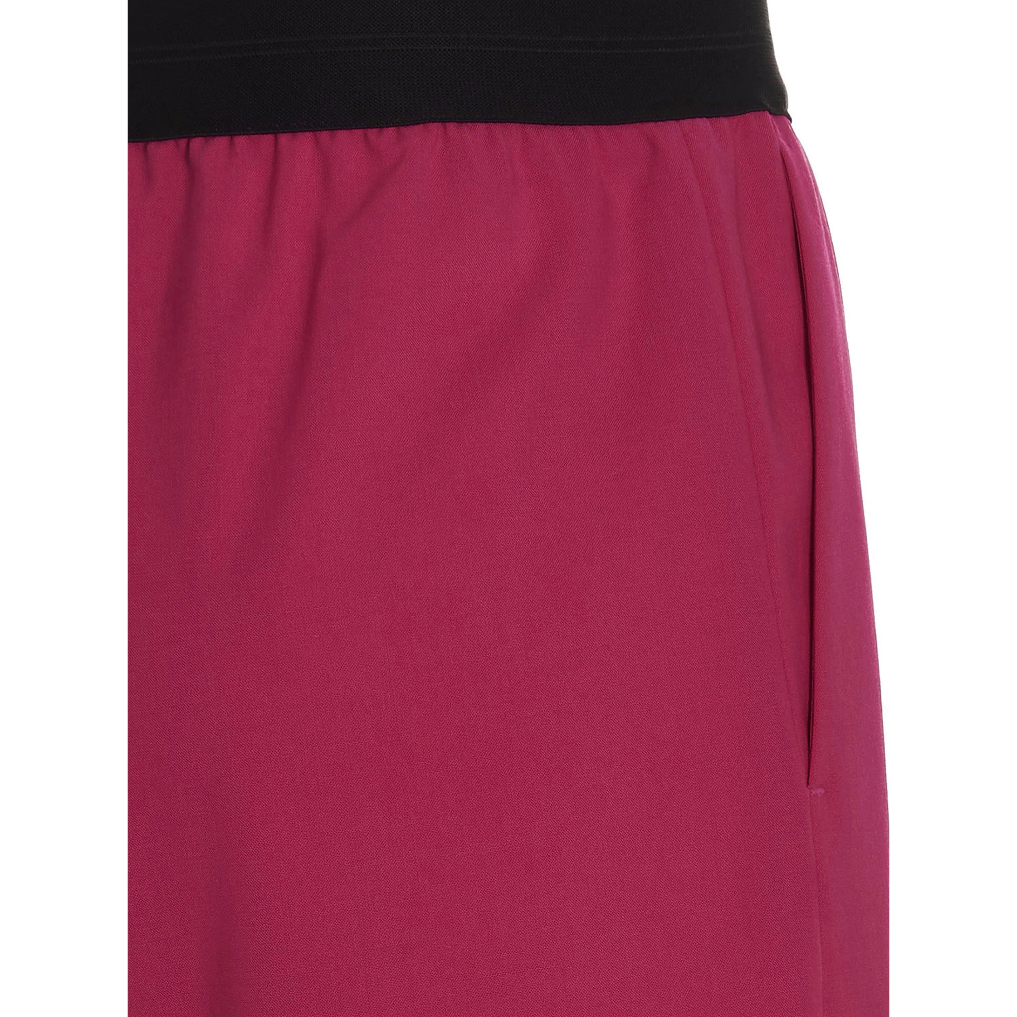 Fuchsia Virgin Wool Bermuda Shorts
