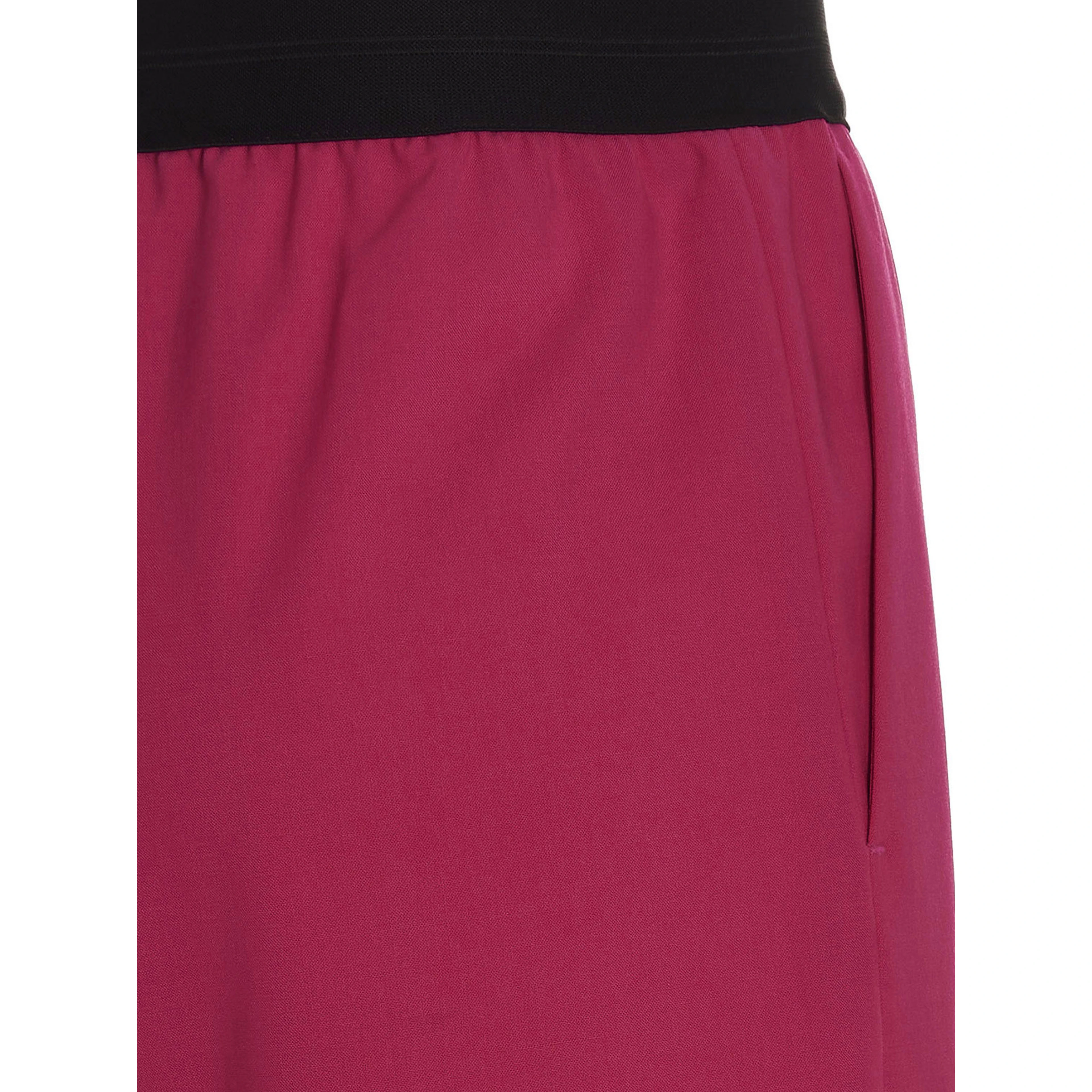 Fuchsia Virgin Wool Bermuda Shorts