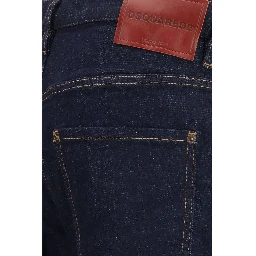 Blue Cotton Slim Fit Jeans