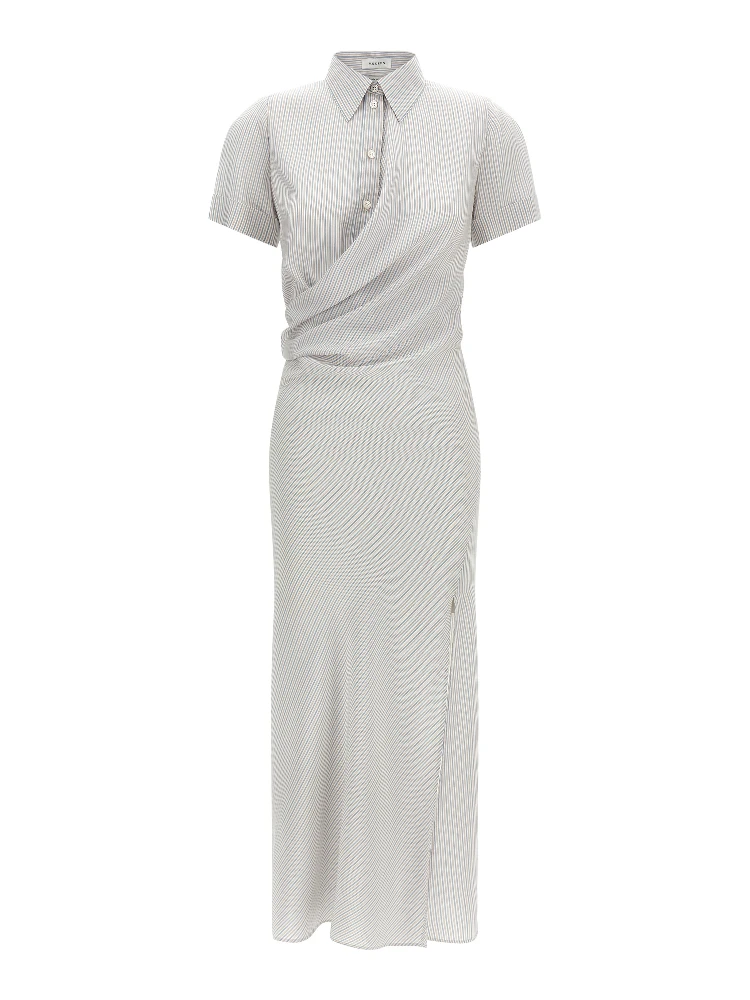Multicolor Silk Long Dress