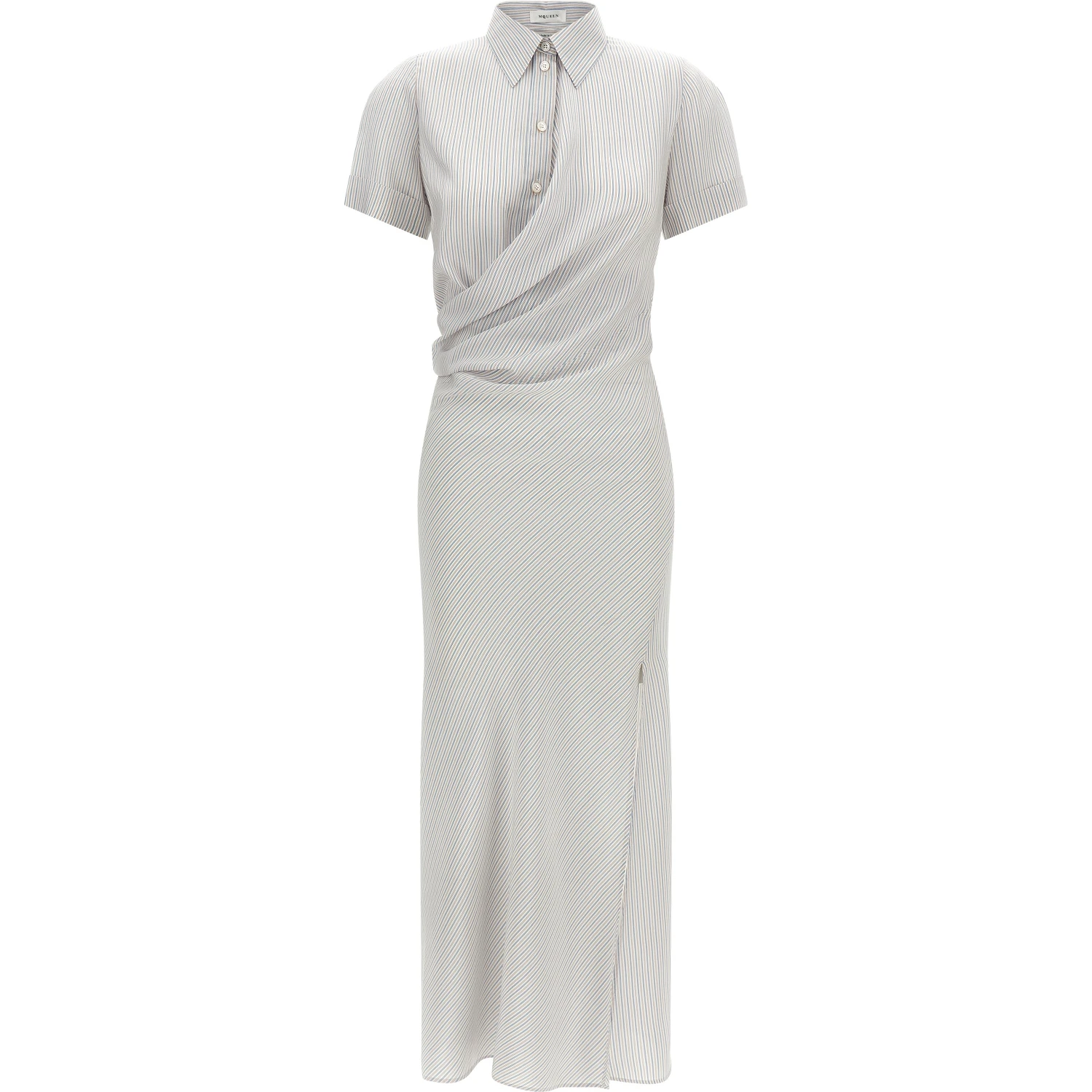 Multicolor Silk Long Dress
