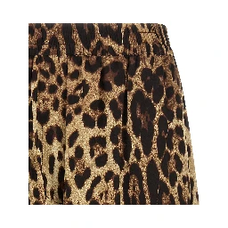 Brown Silk Bermuda Shorts