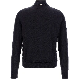 Blue Virgin Wool Cardigan
