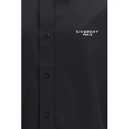 Black Cotton Dress Shirt