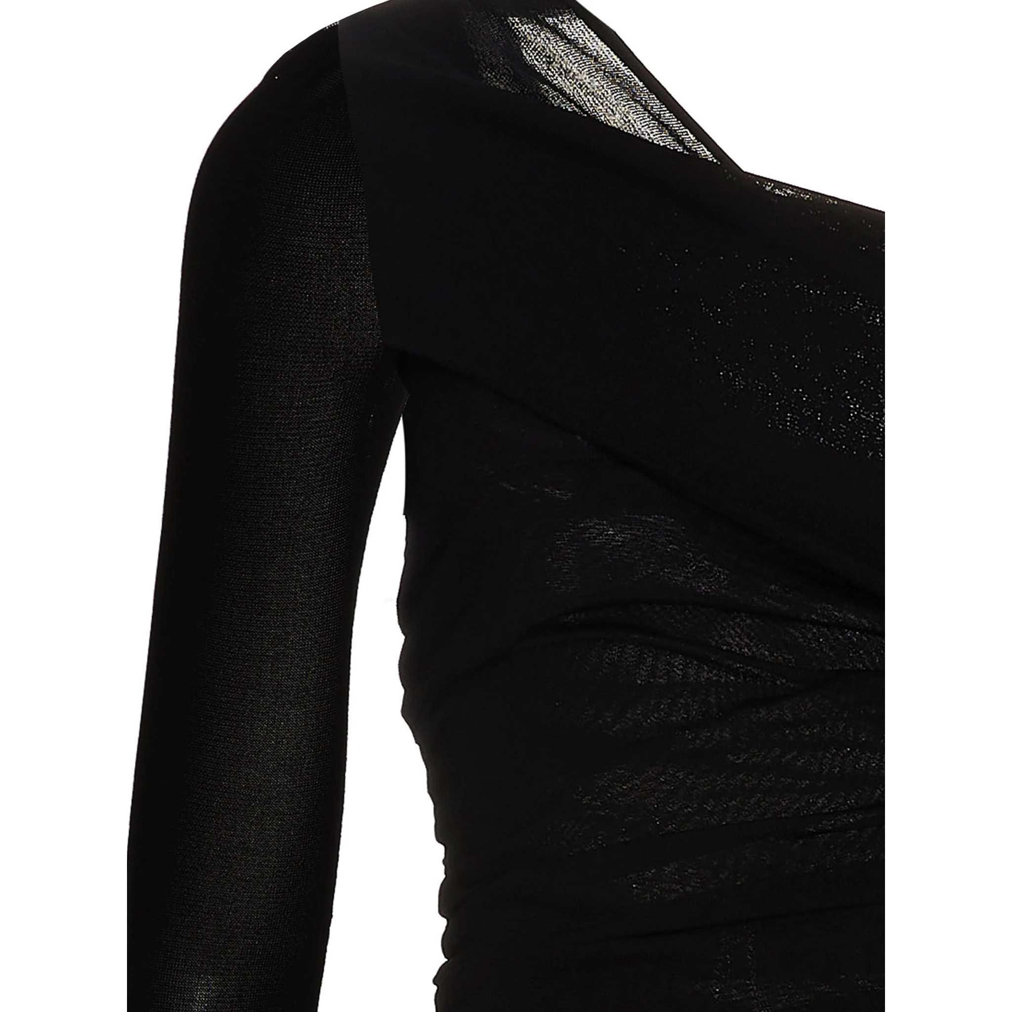 Black Viscose Long Dress