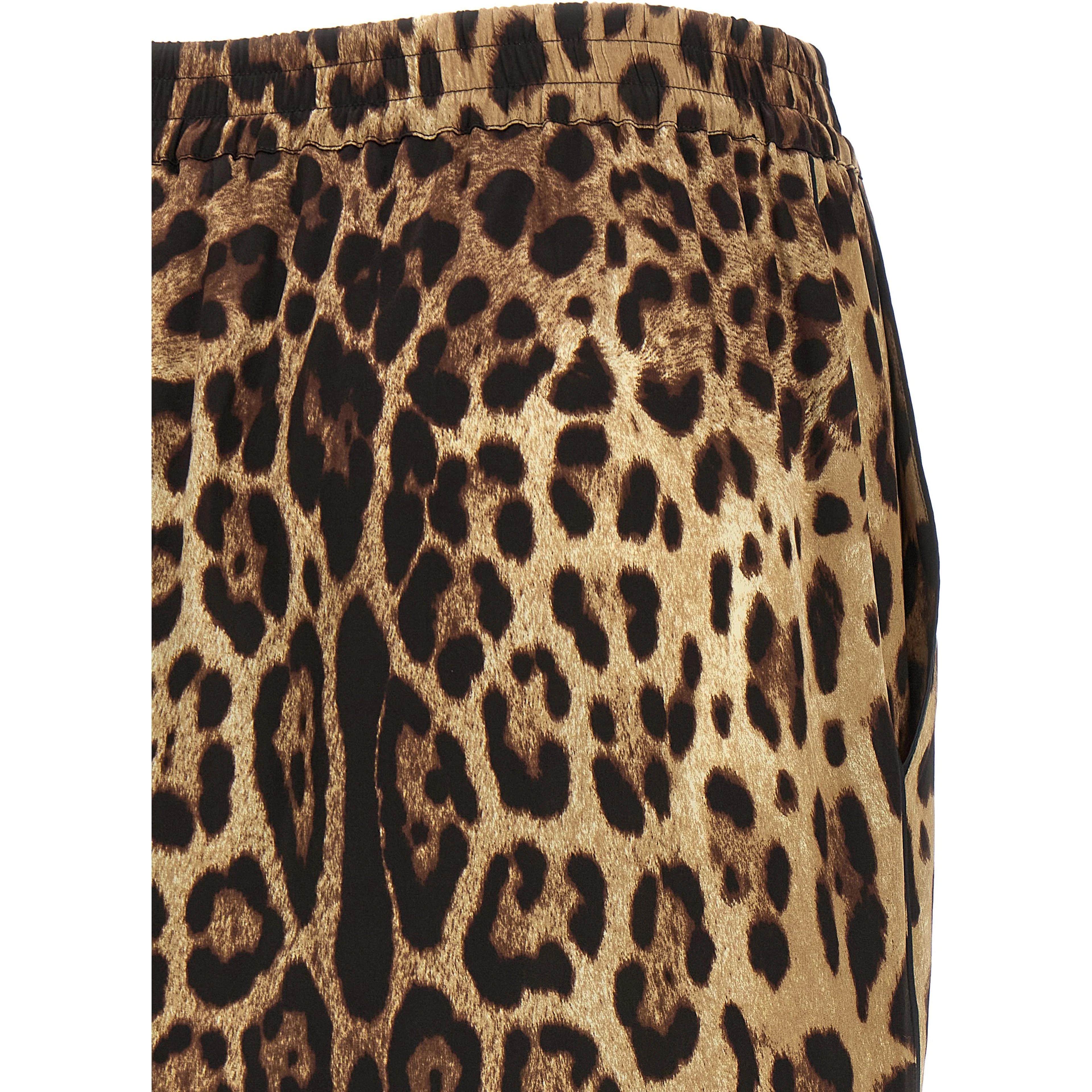 Brown Silk Bermuda Shorts