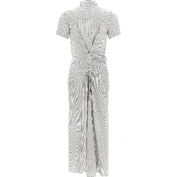 Multicolor Silk Long Dress