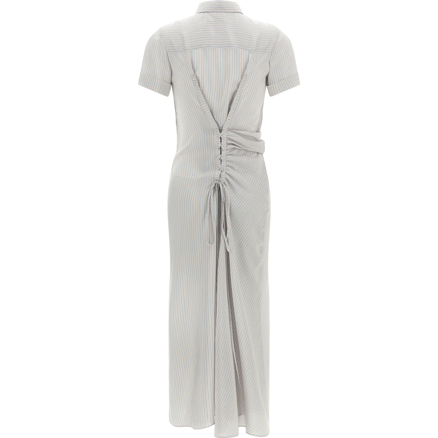 Multicolor Silk Long Dress
