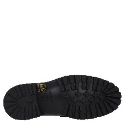 Black Leather Slip-On Loafers