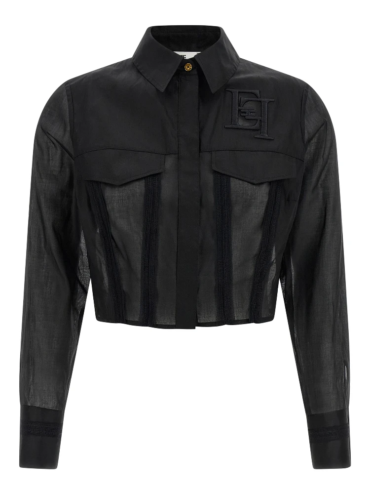 Black Cotton Blouse