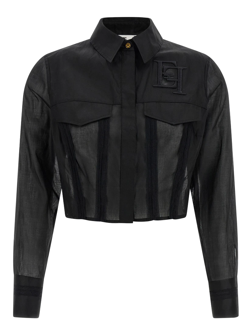 Black Cotton Blouse