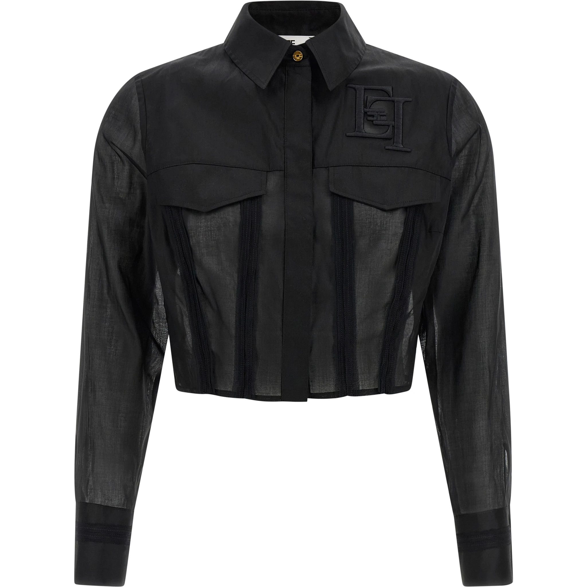 Black Cotton Blouse