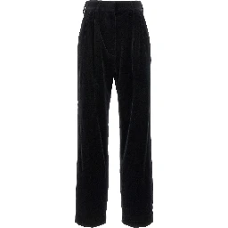 Black Cotton Dress Pants