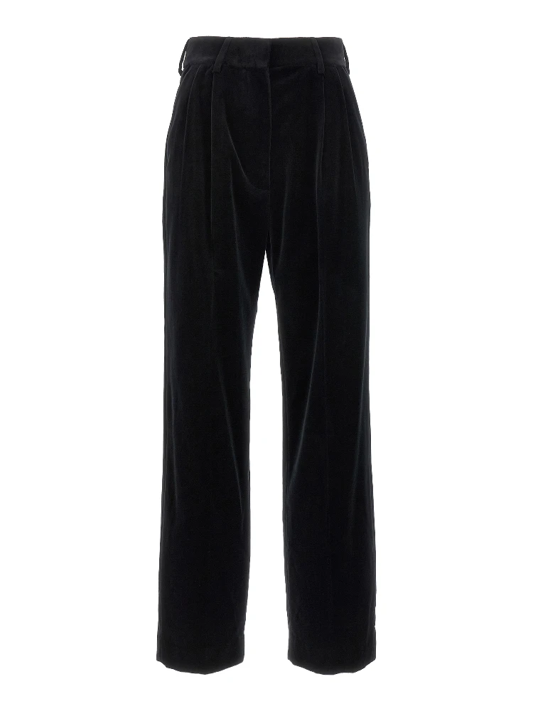 Black Cotton Dress Pants