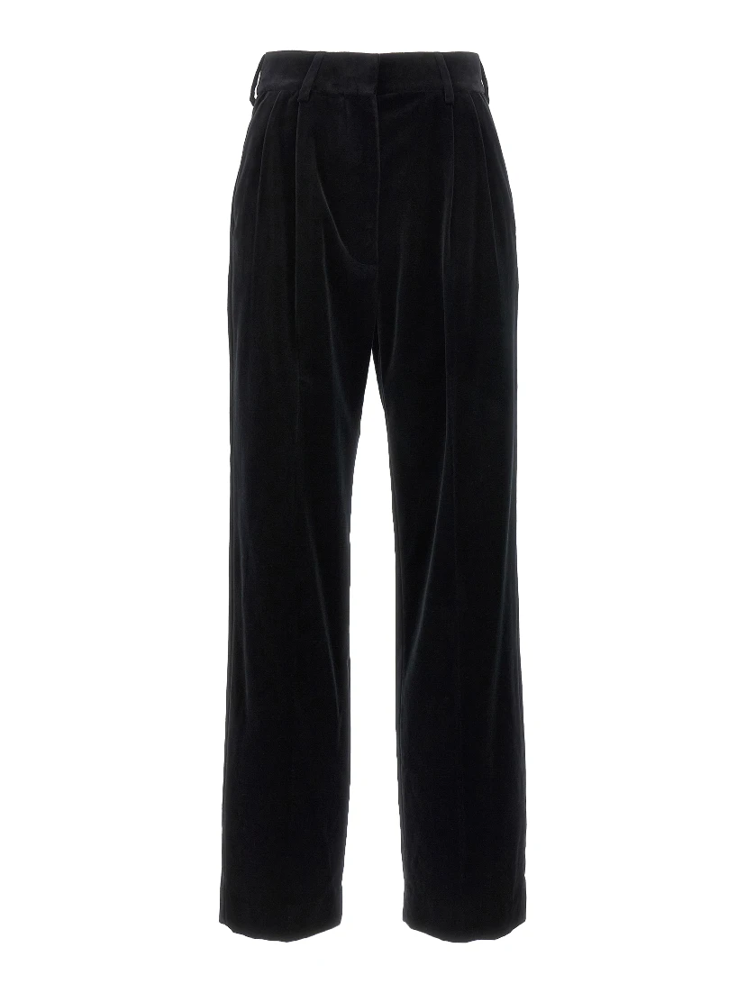 Black Cotton Dress Pants