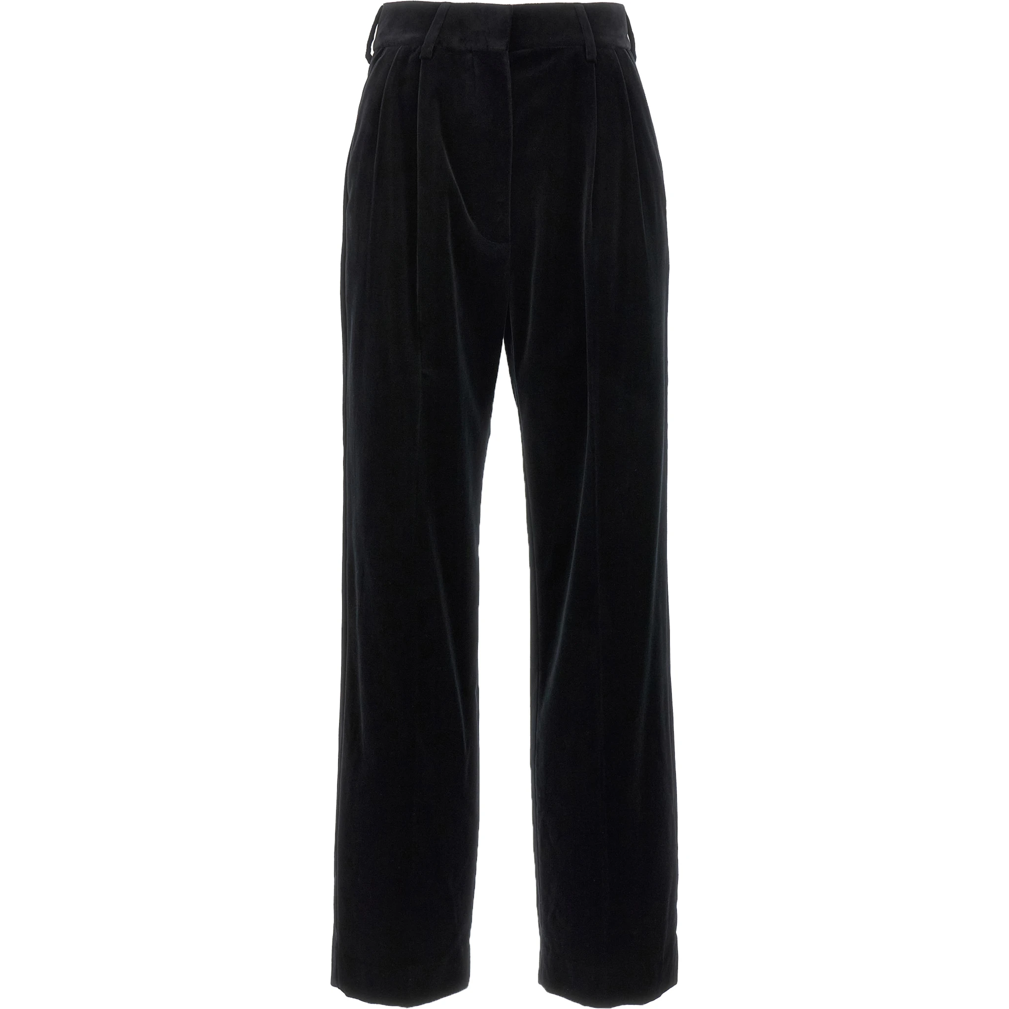 Black Cotton Dress Pants