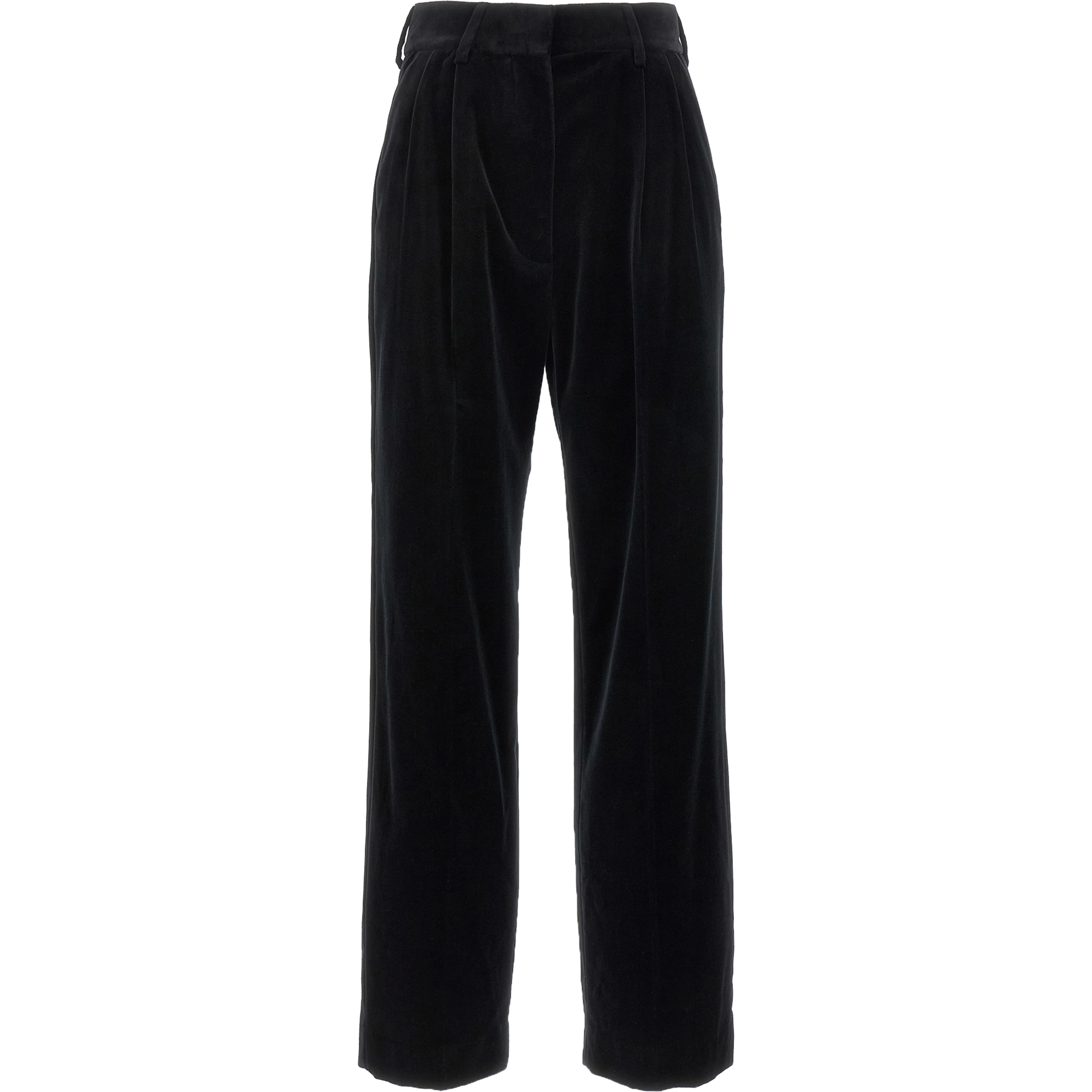 Black Cotton Dress Pants