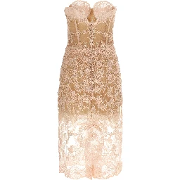 Multicolor Polyester Midi Dress