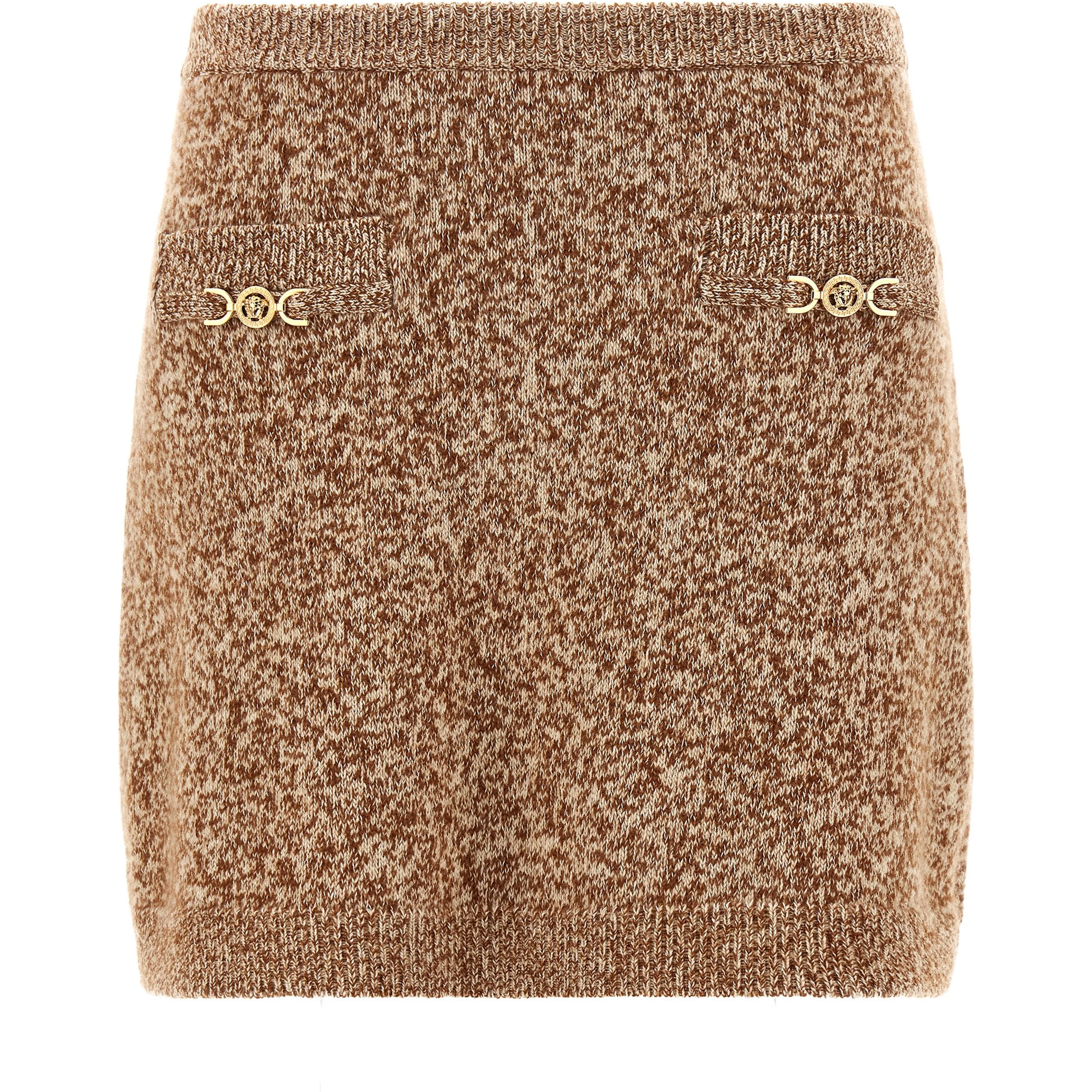 Multicolor Virgin Wool Long Skirt