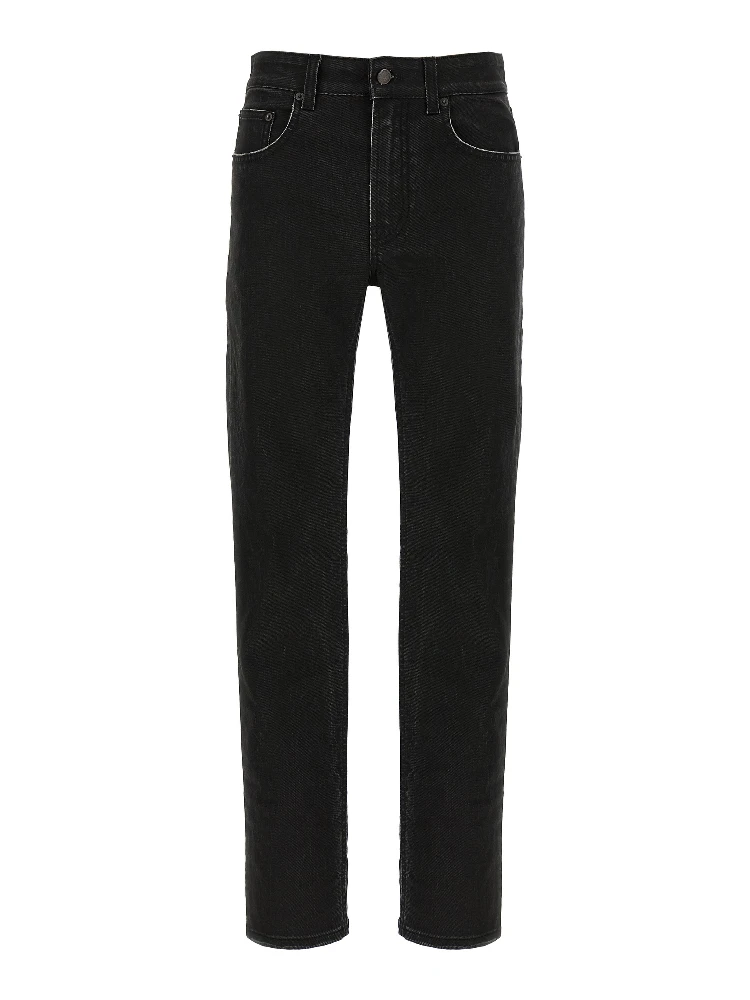 Black Cotton Jeans Denim