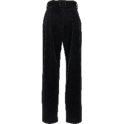 Black Cotton Dress Pants
