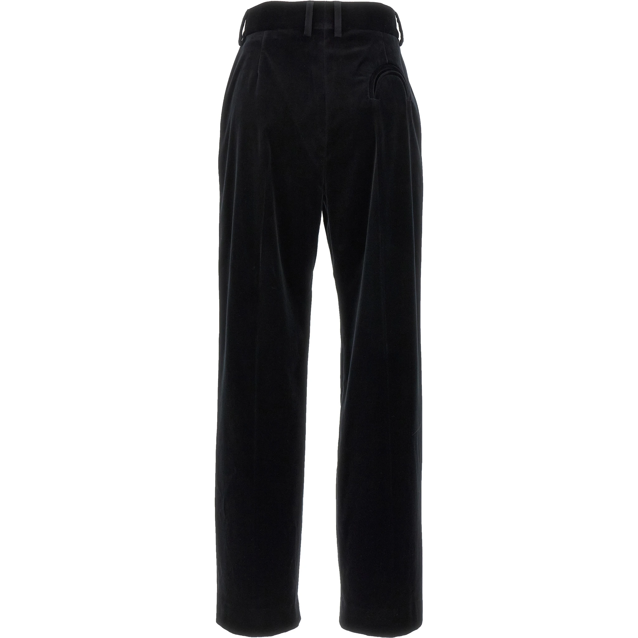 Black Cotton Dress Pants