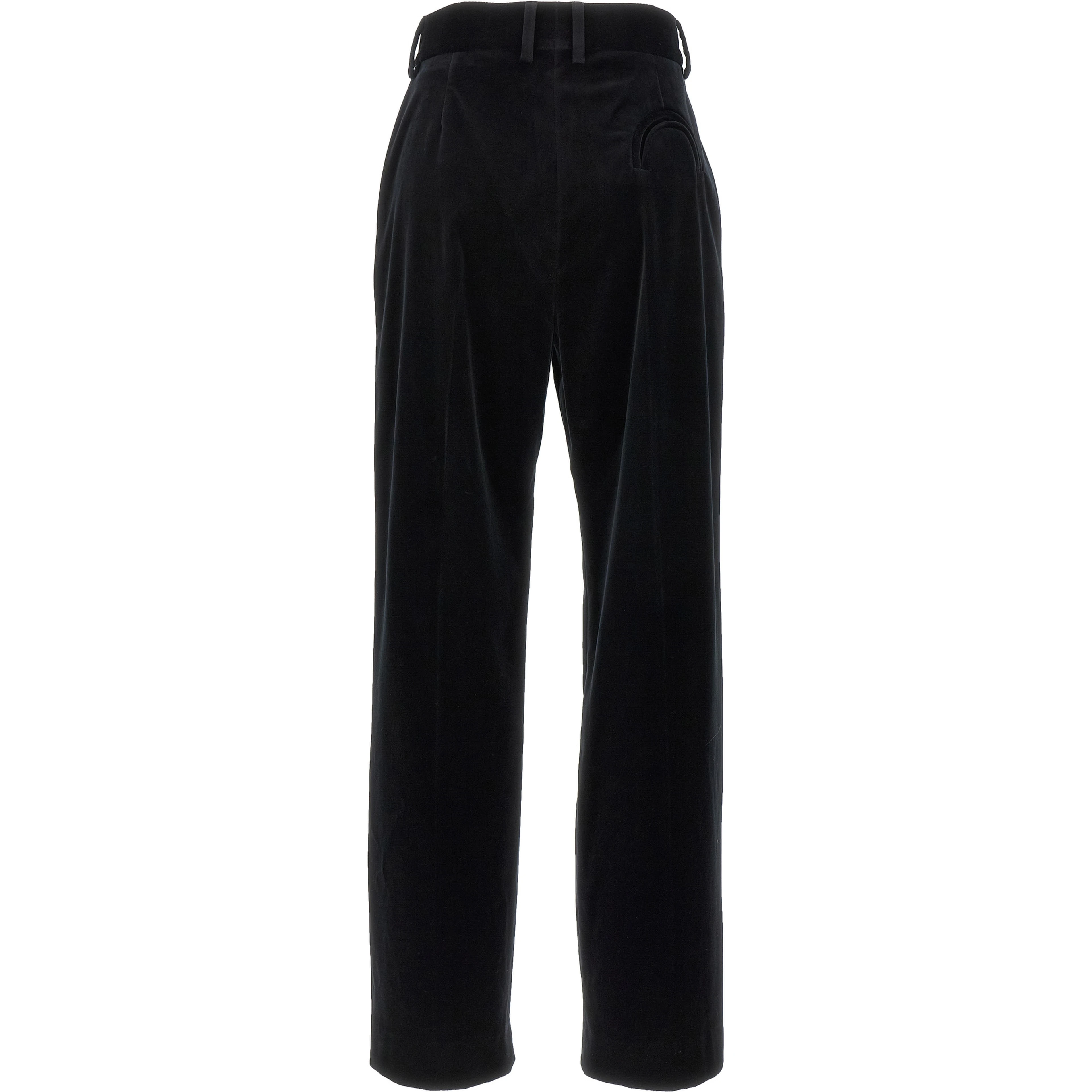 Black Cotton Dress Pants