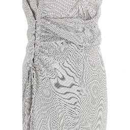 Multicolor Silk Long Dress
