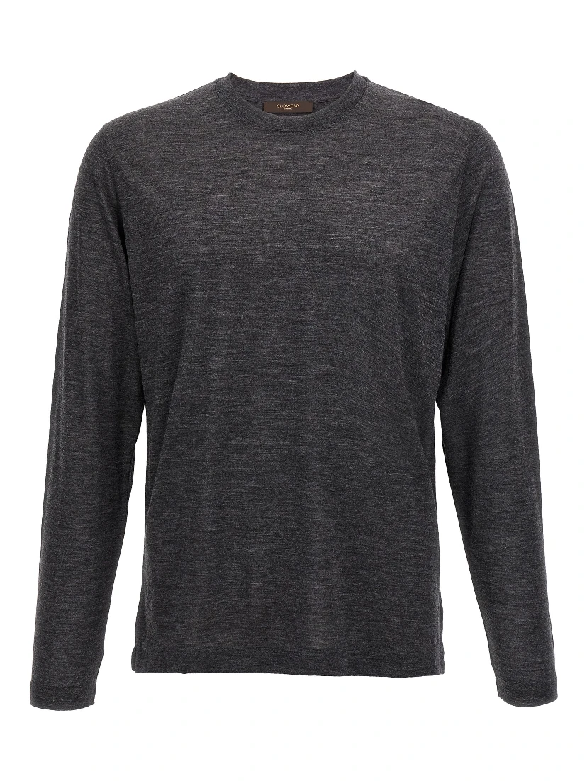 Gray Virgin Wool Sportswear