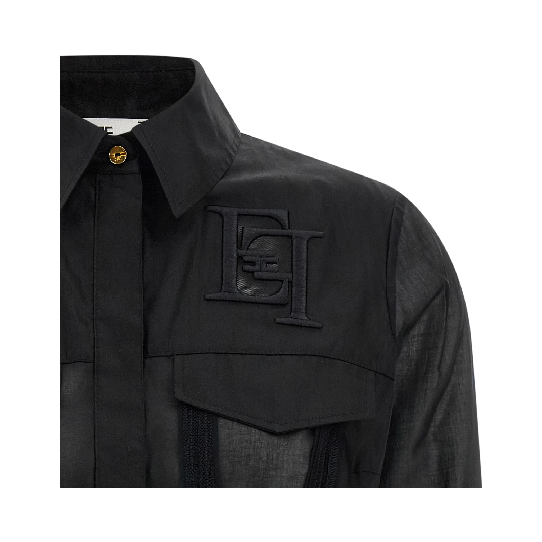 Black Cotton Blouse