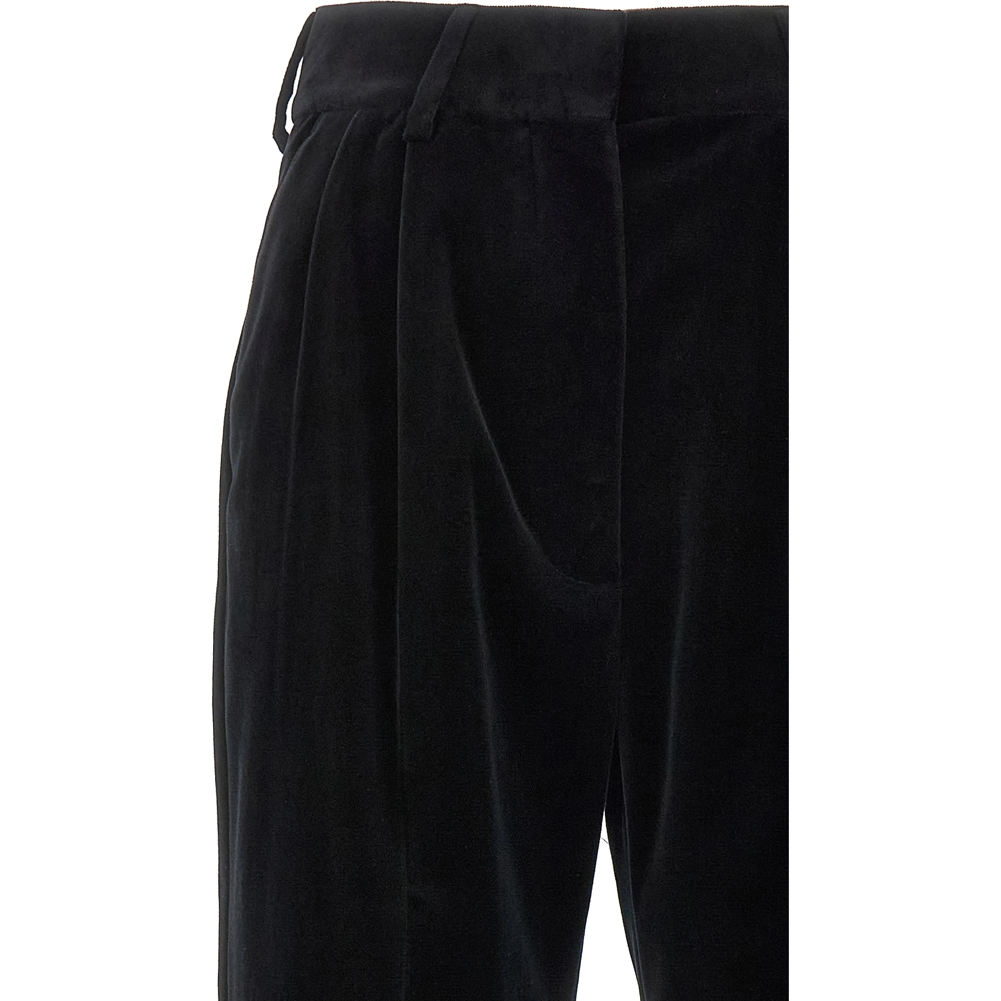Black Cotton Dress Pants