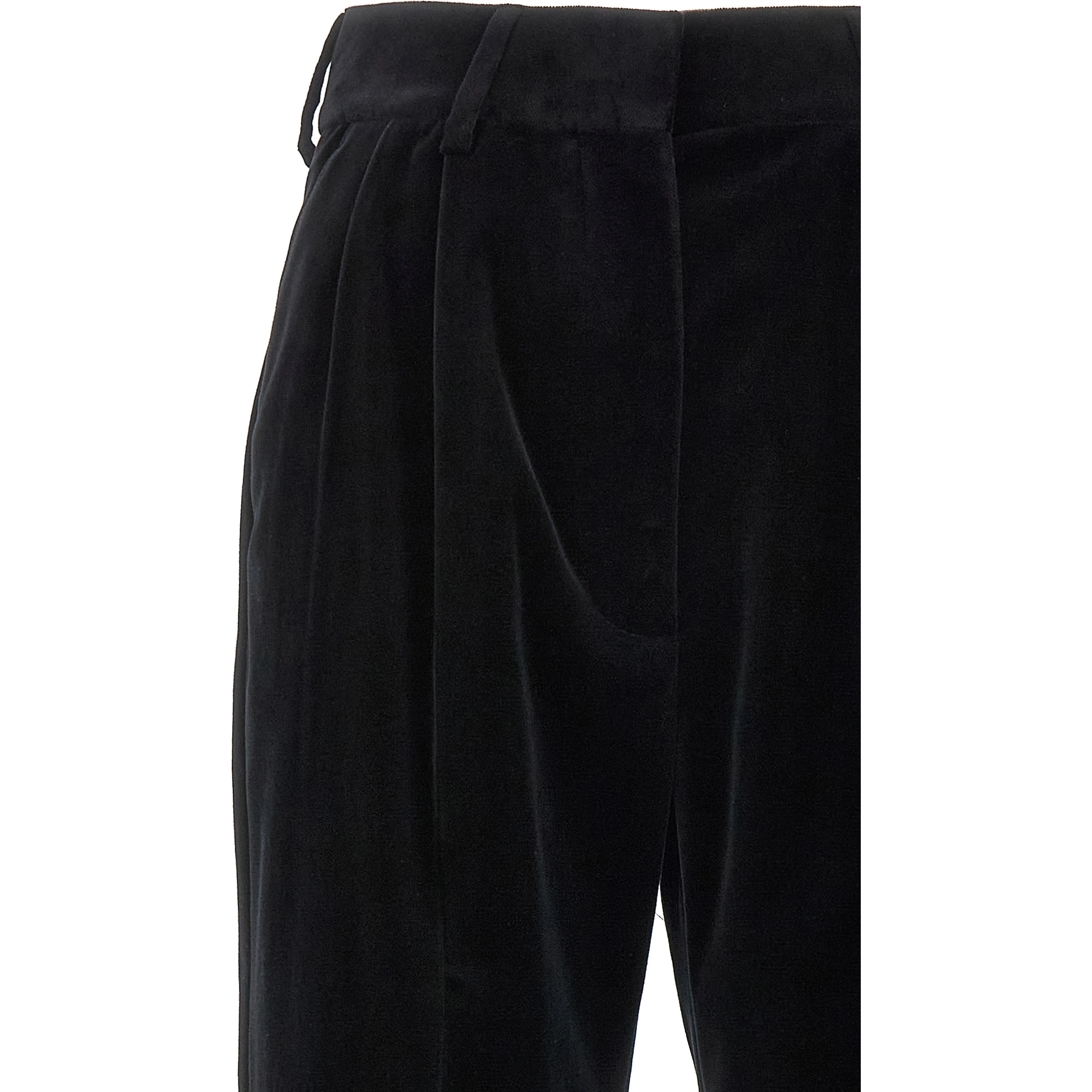 Black Cotton Dress Pants