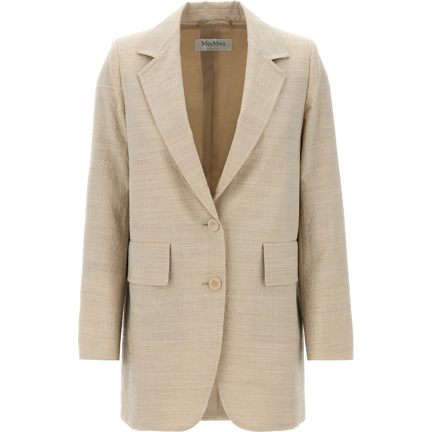 Beige Virgin Wool Blazer