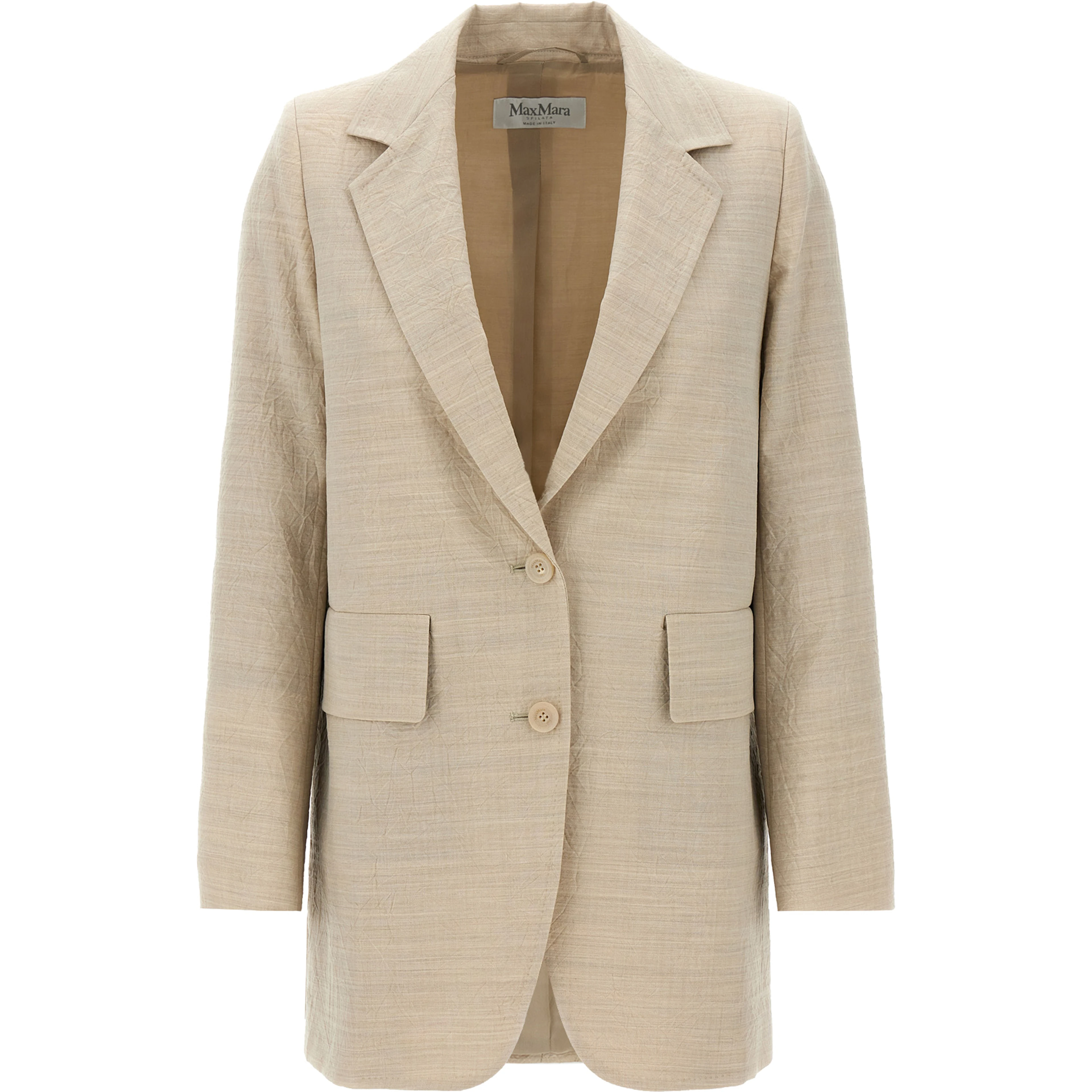 Beige Virgin Wool Blazer